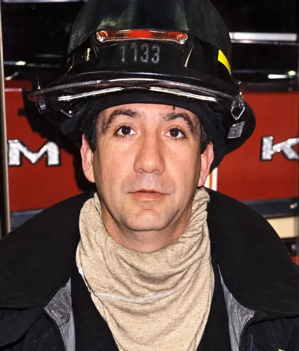 Joseph Graziano Jr. in firefighter gear